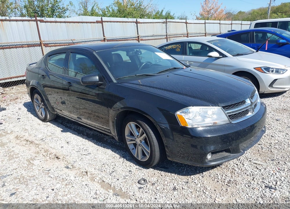 2013 DODGE AVENGER SXT VIN: 1C3CDZCB2DN742352