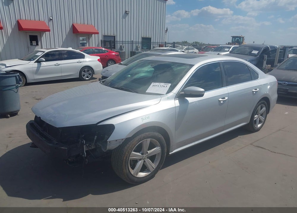 2013 VOLKSWAGEN PASSAT 2.5L SE VIN: 1VWBP7A37DC057853