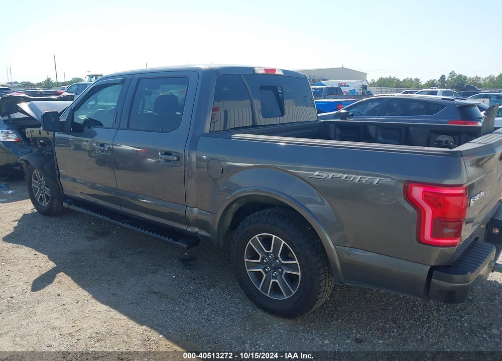 2015 FORD F-150 LARIAT VIN: 1FTEW1CPXFKE02687