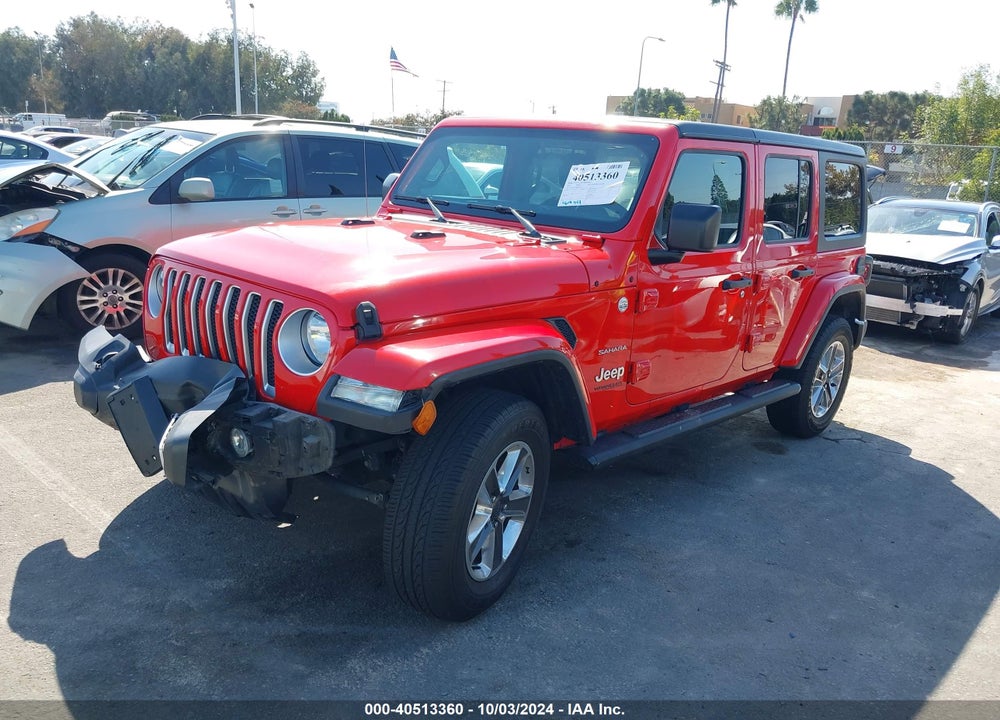 2021 JEEP WRANGLER UNLIMITED SAHARA 4X4 VIN: 1C4HJXEN1MW634790