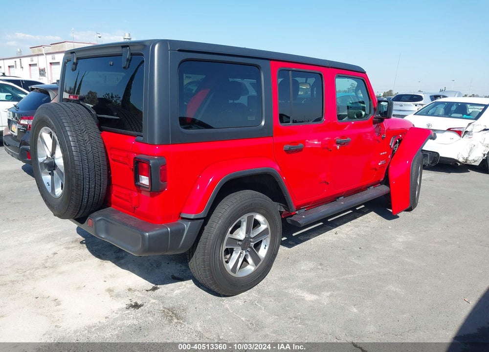 2021 JEEP WRANGLER UNLIMITED SAHARA 4X4 VIN: 1C4HJXEN1MW634790