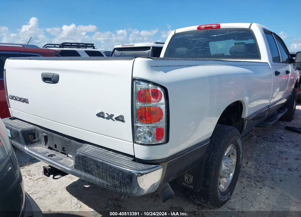 2004 DODGE RAM 2500 ST VIN: 3D7KU28C64G231581