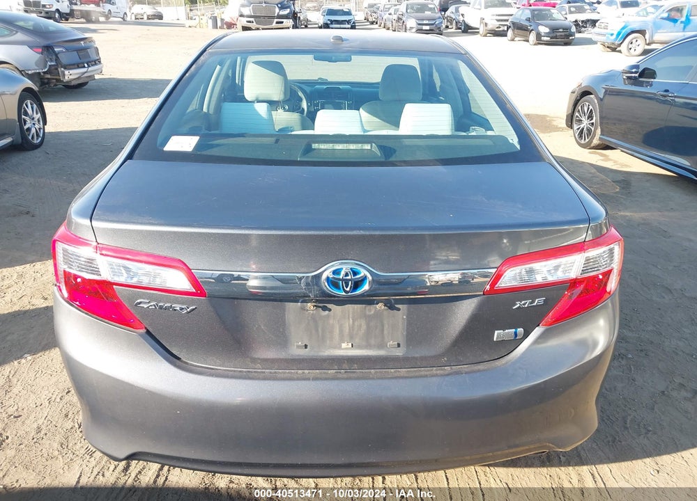 2012 TOYOTA CAMRY HYBRID XLE VIN: 4T1BD1FK9CU021837