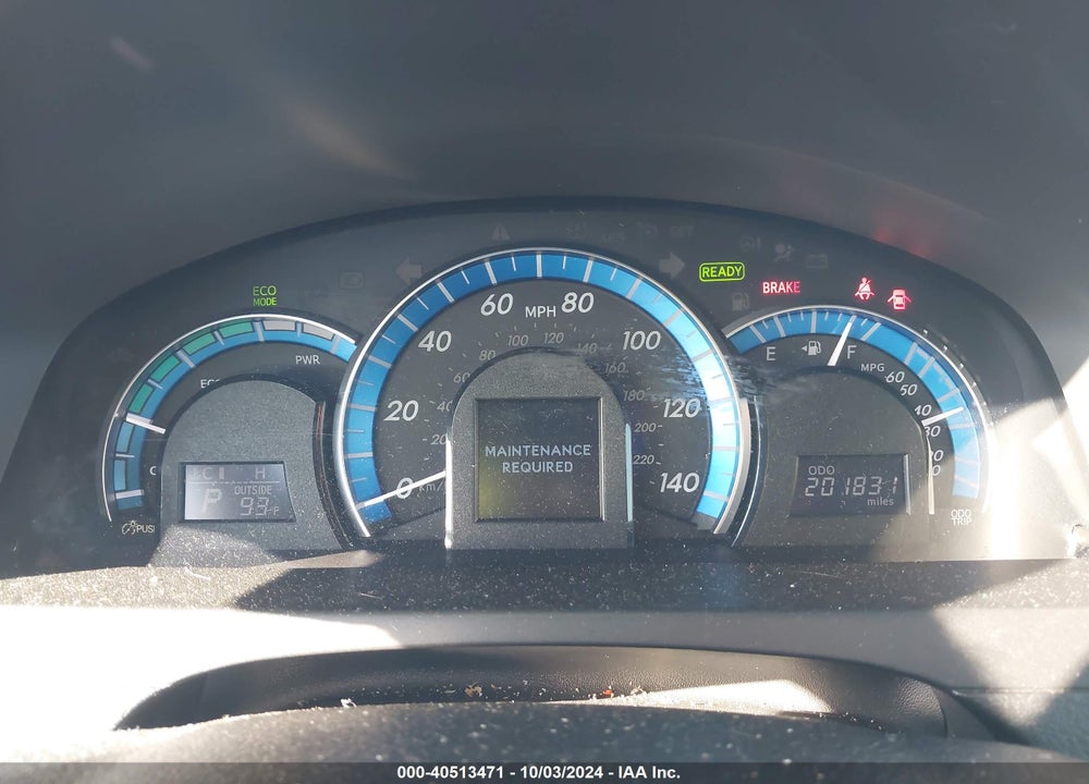2012 TOYOTA CAMRY HYBRID XLE VIN: 4T1BD1FK9CU021837