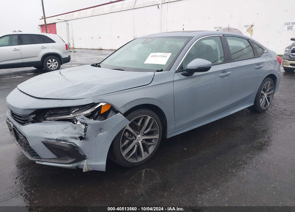 2022 HONDA CIVIC TOURING VIN: 2HGFE1F98NH315351