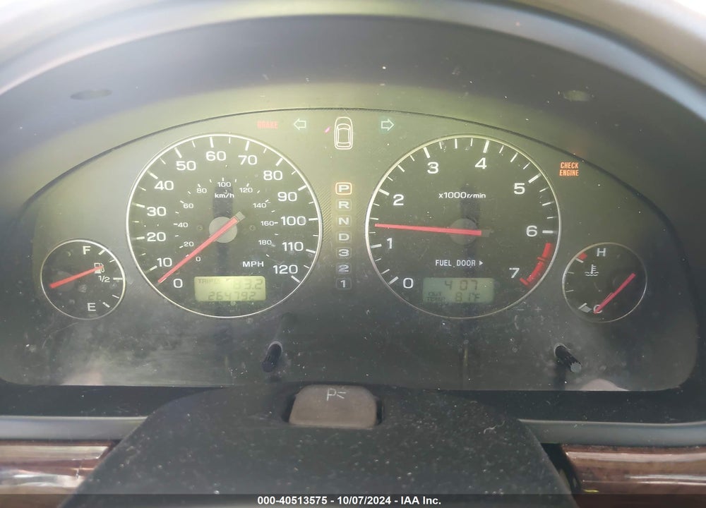 2003 SUBARU OUTBACK VIN: 4S3BH675837616899