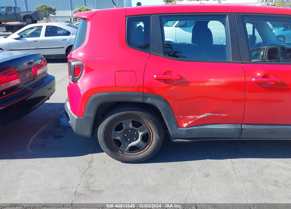 2016 JEEP RENEGADE SPORT VIN: ZACCJAAT4GPC74623