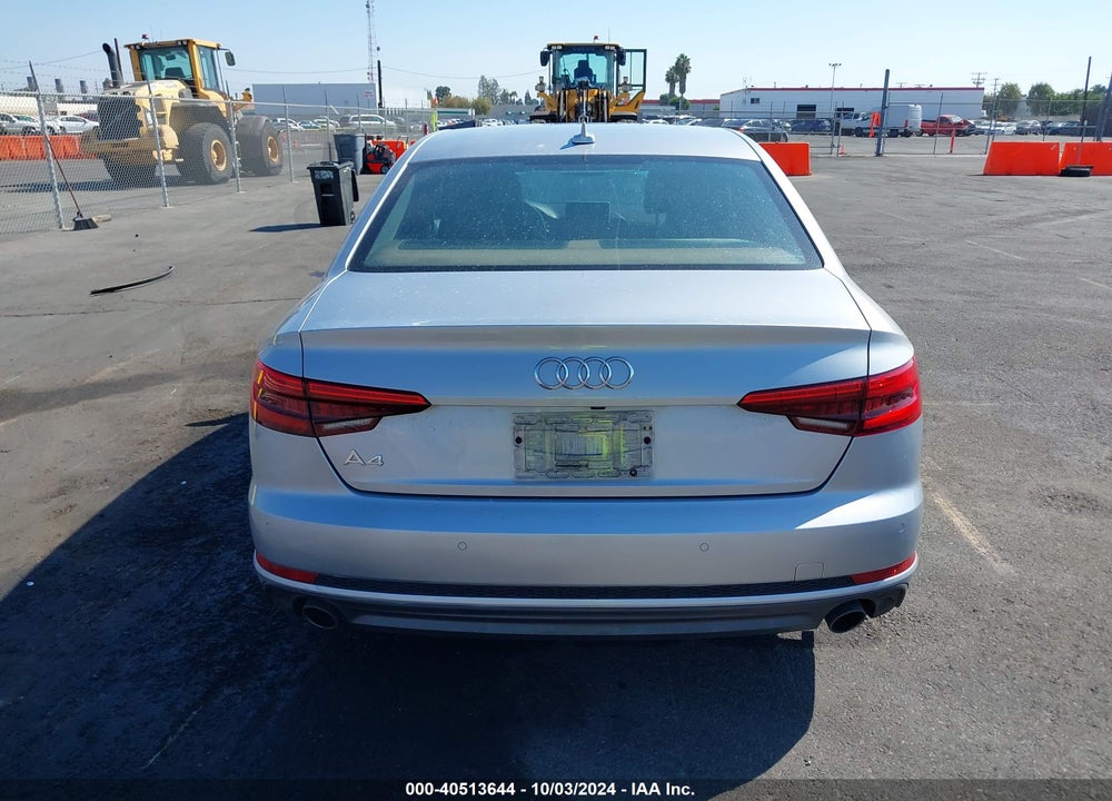 2017 AUDI A4 2.0T PREMIUM VIN: WAUMNAF48HN037425