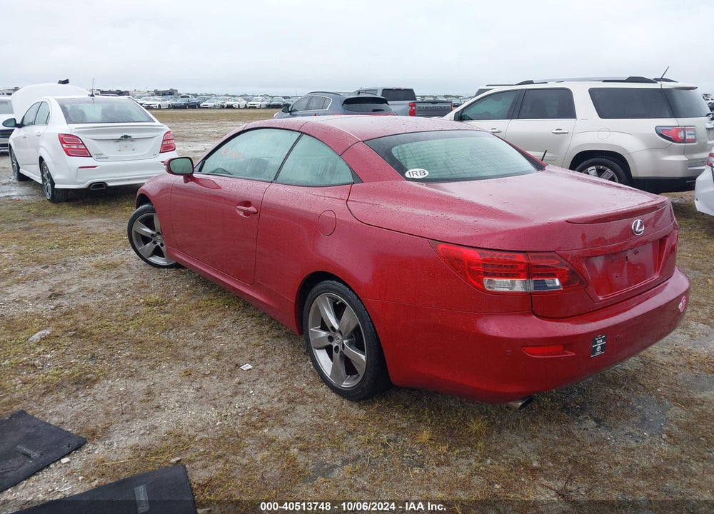 2011 LEXUS IS 350C BASE (A6) VIN: JTHFE2C27B2506595