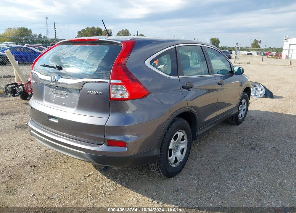 2015 HONDA CR-V LX VIN: 5J6RM4H3XFL050990