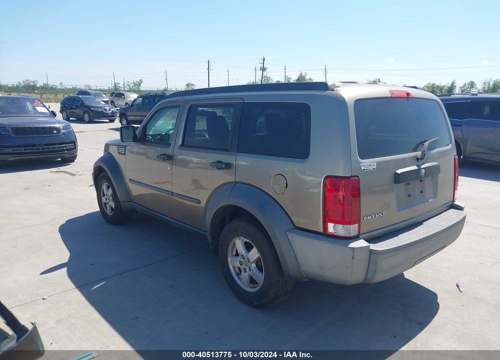 2007 DODGE NITRO SXT VIN: 1D8GT28K87W534816