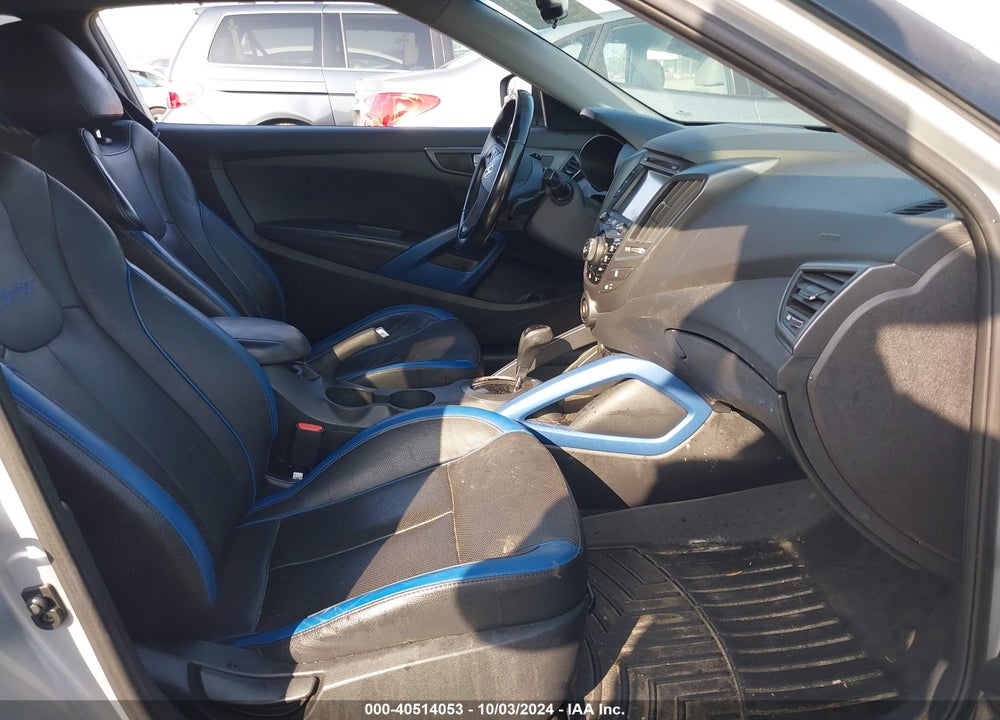 2014 HYUNDAI VELOSTER TURBO W/BLUE VIN: KMHTC6AE9EU189308