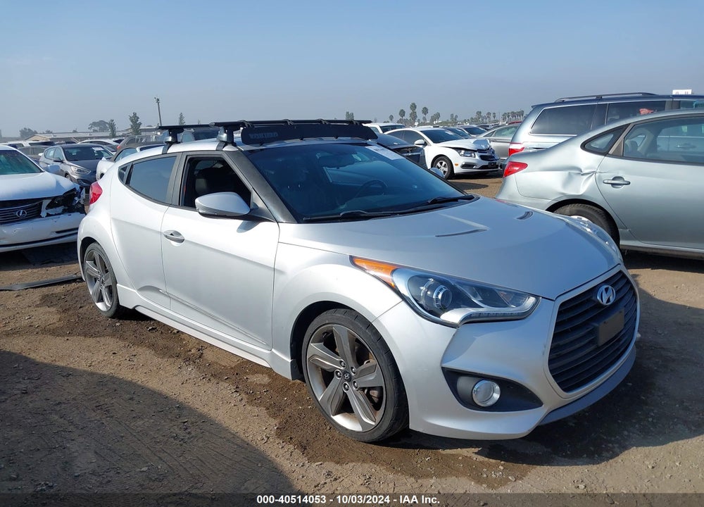 2014 HYUNDAI VELOSTER TURBO W/BLUE VIN: KMHTC6AE9EU189308