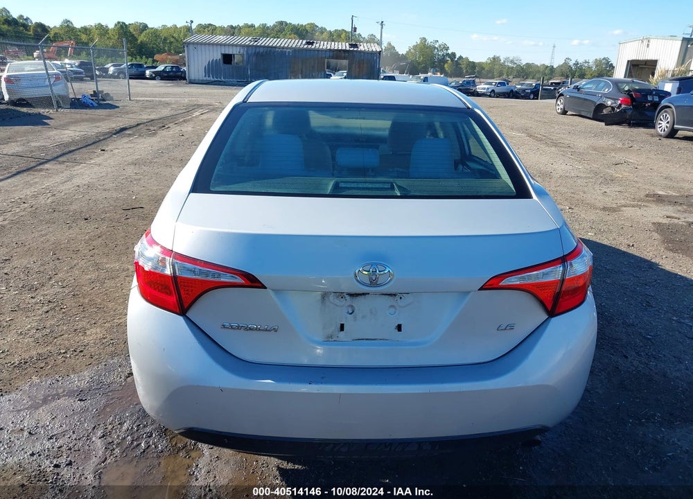 2015 TOYOTA COROLLA LE VIN: 2T1BURHE4FC298777