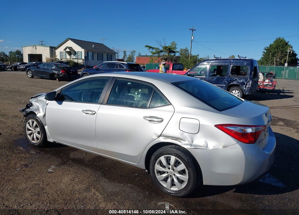 2015 TOYOTA COROLLA LE VIN: 2T1BURHE4FC298777