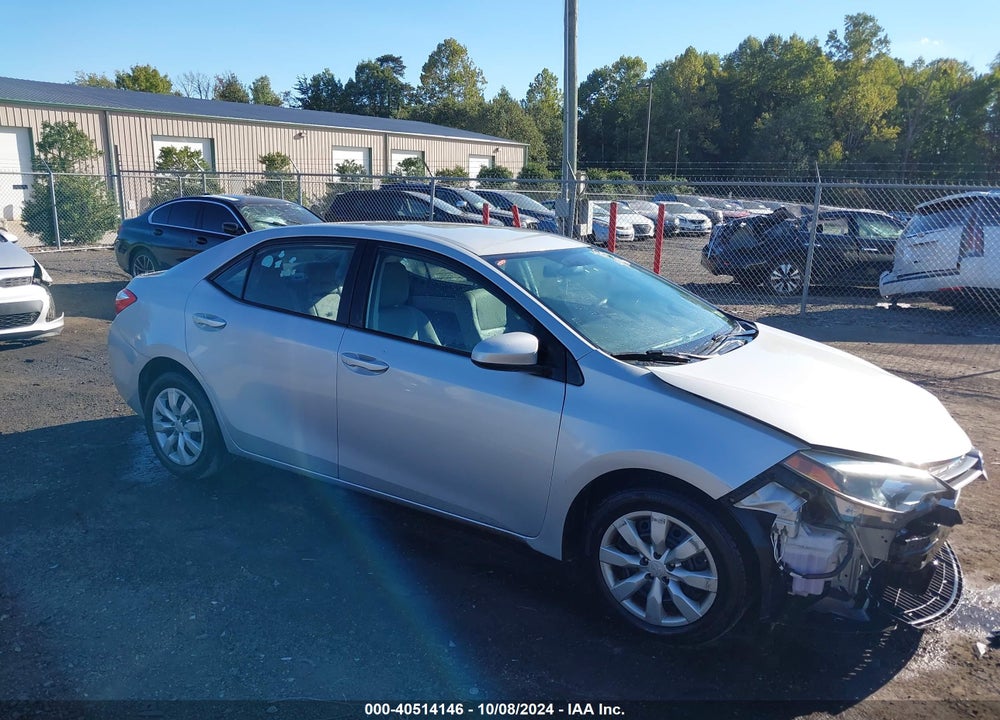 2015 TOYOTA COROLLA LE VIN: 2T1BURHE4FC298777