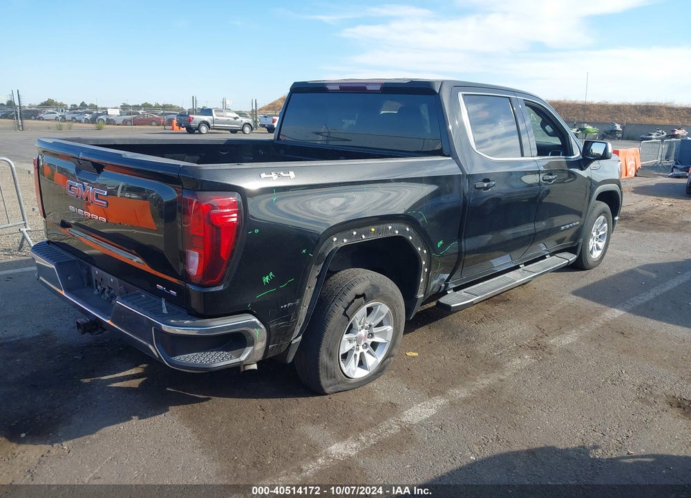 2021 GMC SIERRA 1500 4WD SHORT BOX SLE VIN: 3GTP9BEK0MG199403