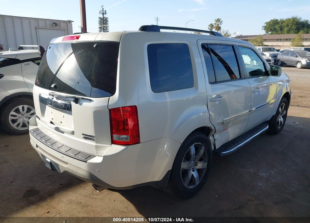 2013 HONDA PILOT TOURING VIN: 5FNYF4H97DB017980