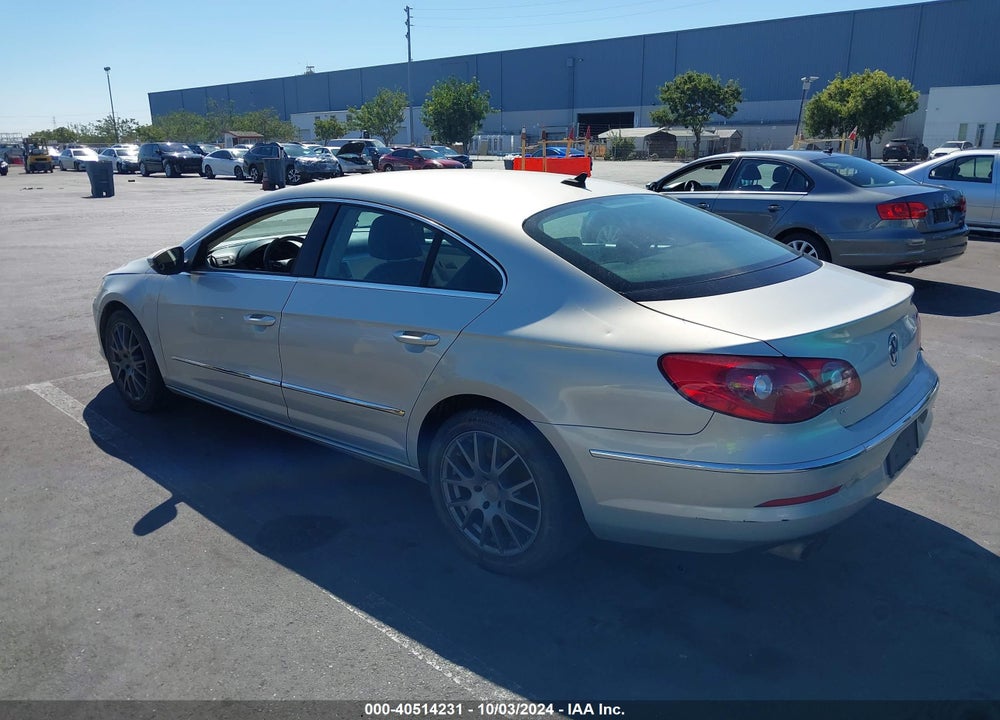 2010 VOLKSWAGEN CC SPORT VIN: WVWMP7AN6AE559878