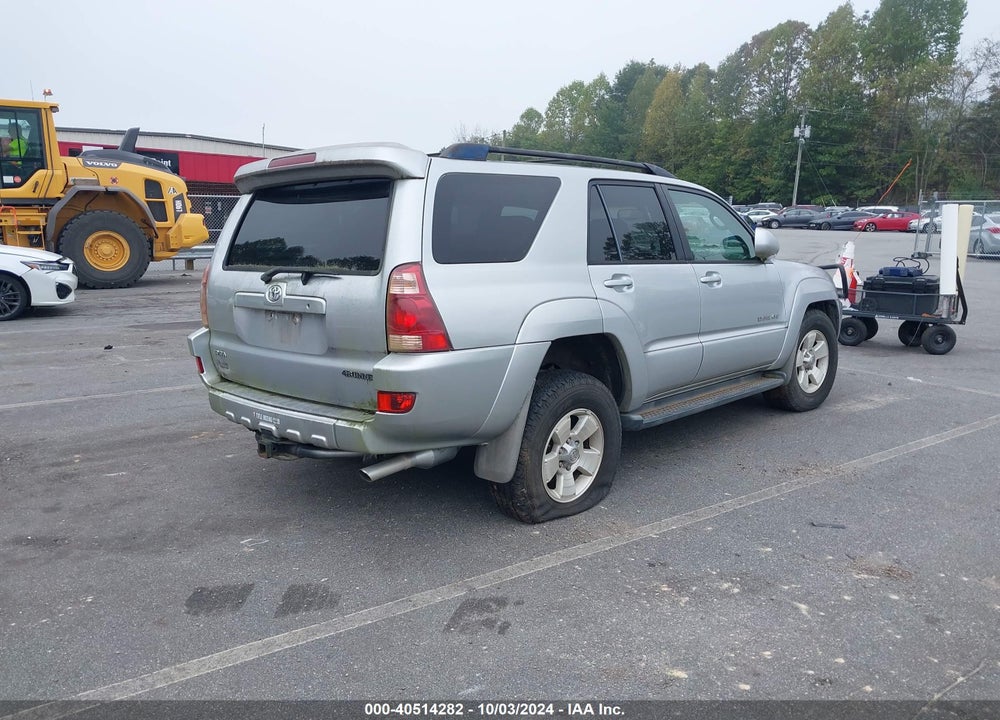 2005 TOYOTA 4RUNNER LIMITED V8 VIN: JTEBT17R258023956