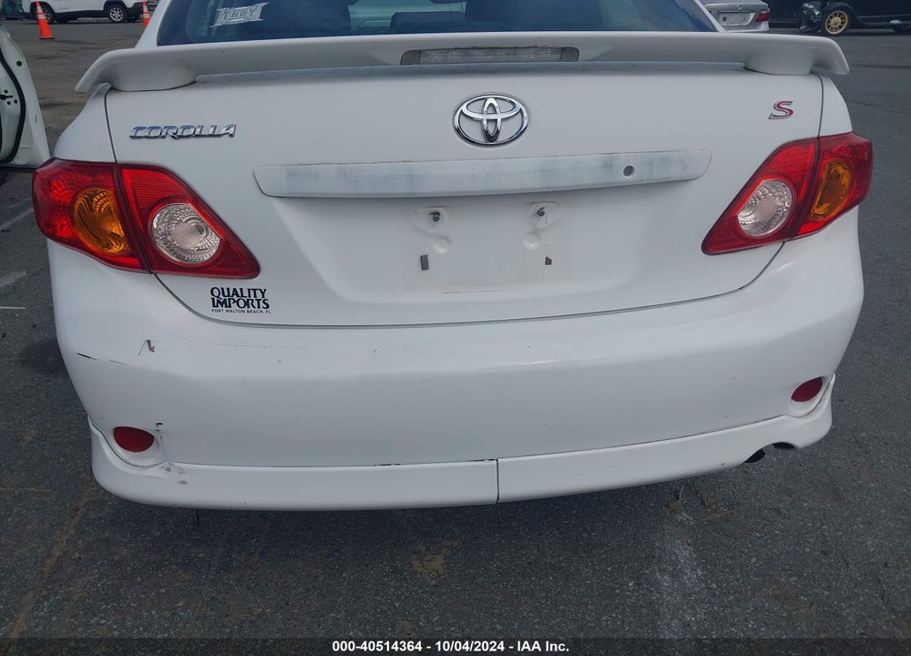 2009 TOYOTA COROLLA S VIN: 2T1BU40E39C129319