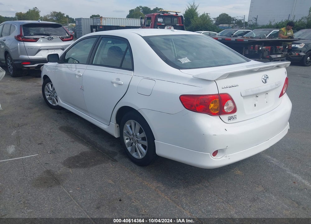 2009 TOYOTA COROLLA S VIN: 2T1BU40E39C129319