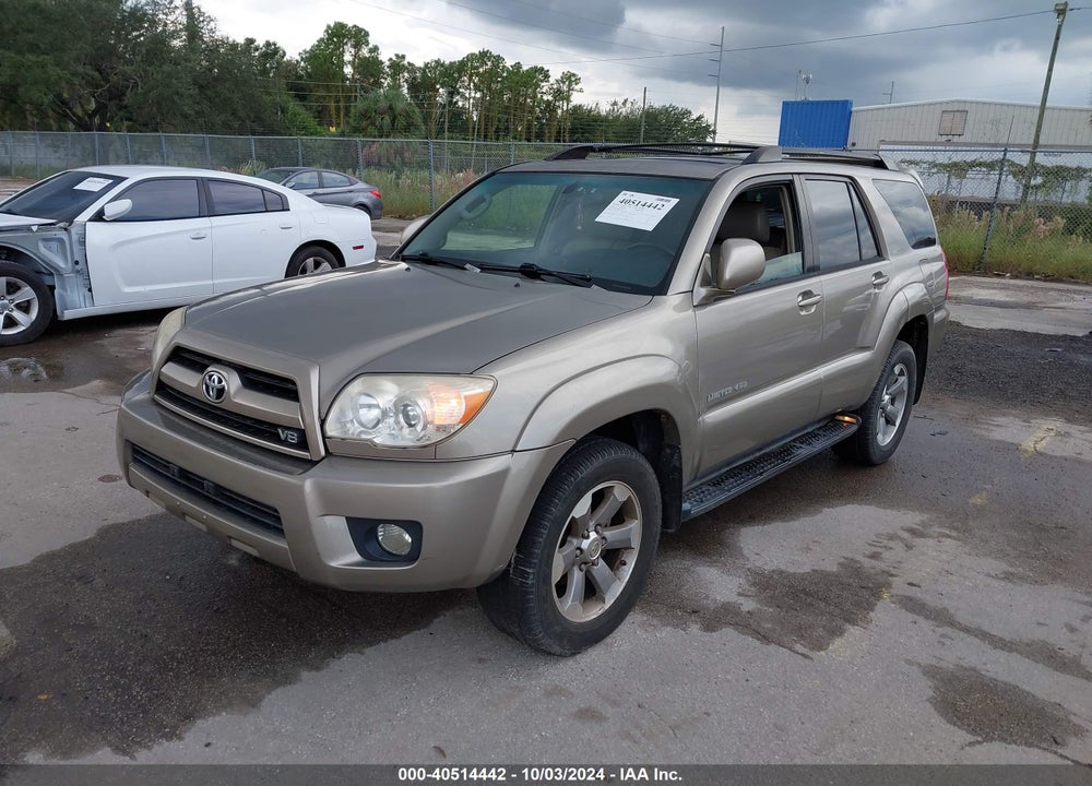 2006 TOYOTA 4RUNNER LIMITED V8 VIN: JTEBT17R760059755