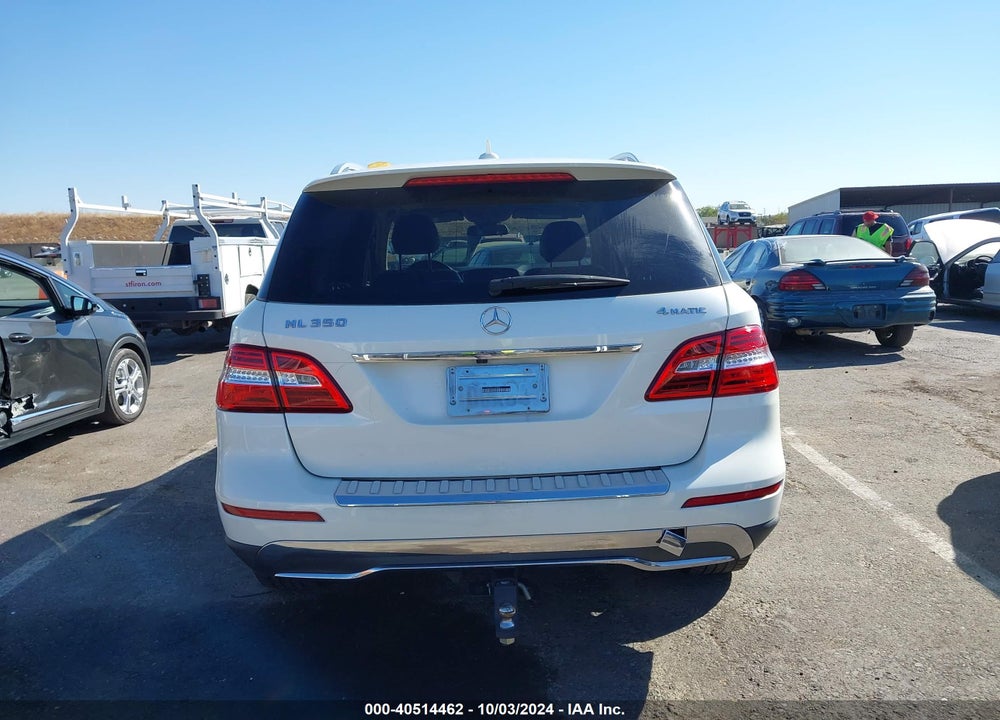 2014 MERCEDES-BENZ ML 350 4MATIC VIN: 4JGDA5HB3EA347837