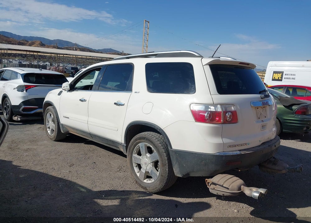 2008 GMC ACADIA SLT-2 VIN: 1GKER337X8J152321