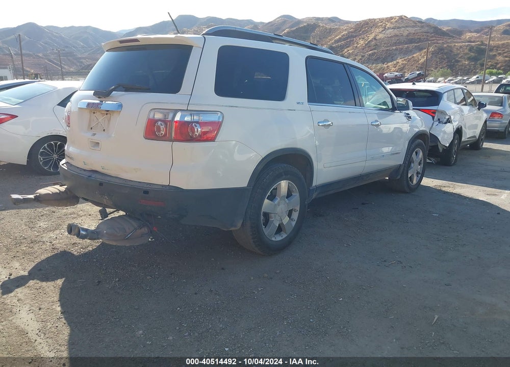 2008 GMC ACADIA SLT-2 VIN: 1GKER337X8J152321