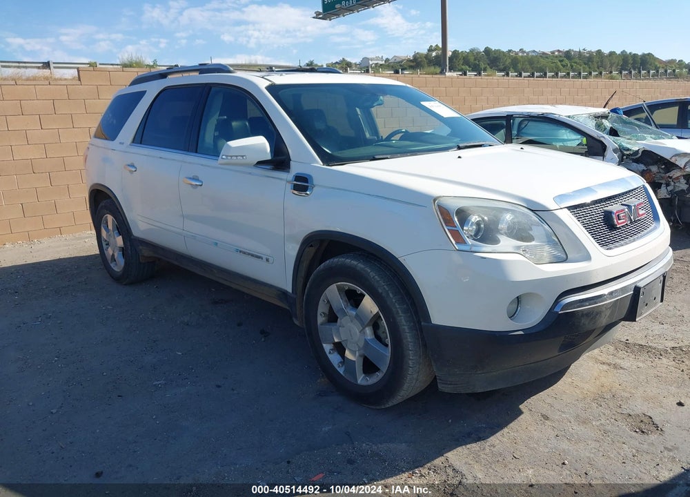 2008 GMC ACADIA SLT-2 VIN: 1GKER337X8J152321