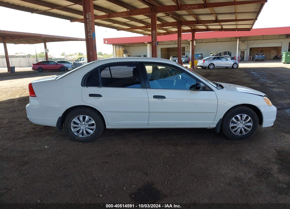 2001 HONDA CIVIC LX VIN: 2HGES15541H581625