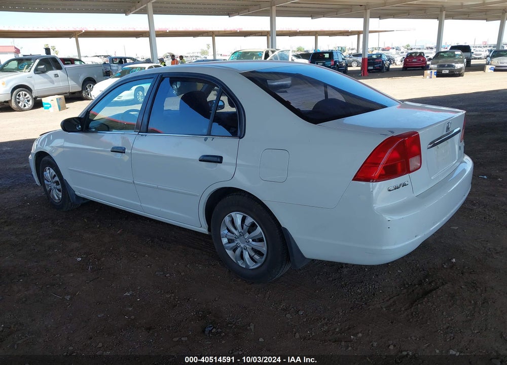 2001 HONDA CIVIC LX VIN: 2HGES15541H581625