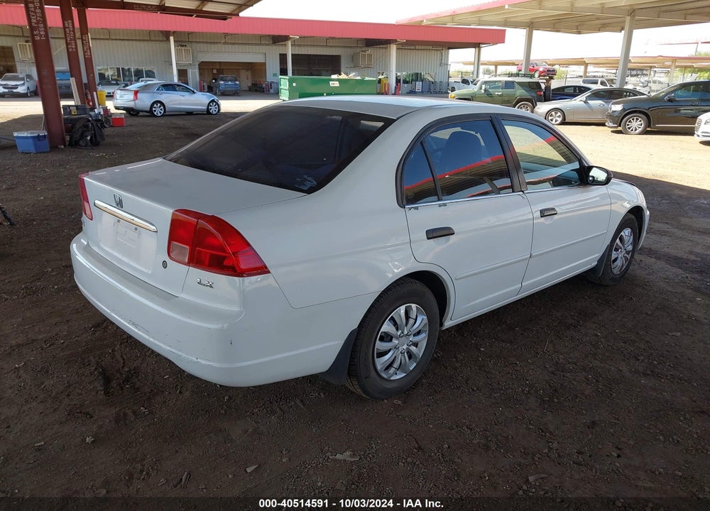 2001 HONDA CIVIC LX VIN: 2HGES15541H581625