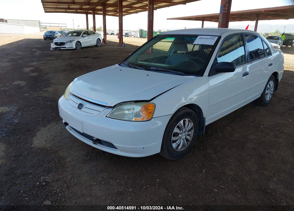 2001 HONDA CIVIC LX VIN: 2HGES15541H581625