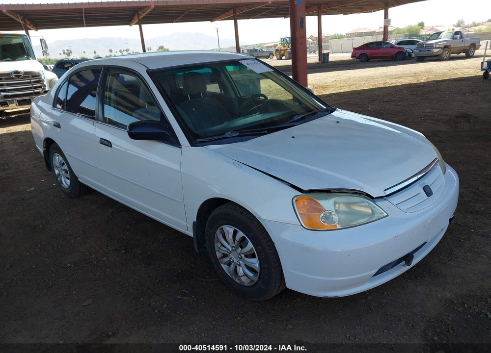2001 HONDA CIVIC LX VIN: 2HGES15541H581625
