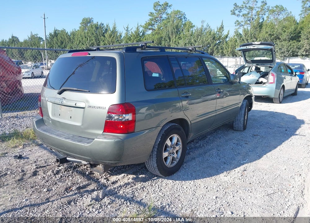 2005 TOYOTA HIGHLANDER VIN: JTEDD21A050127309