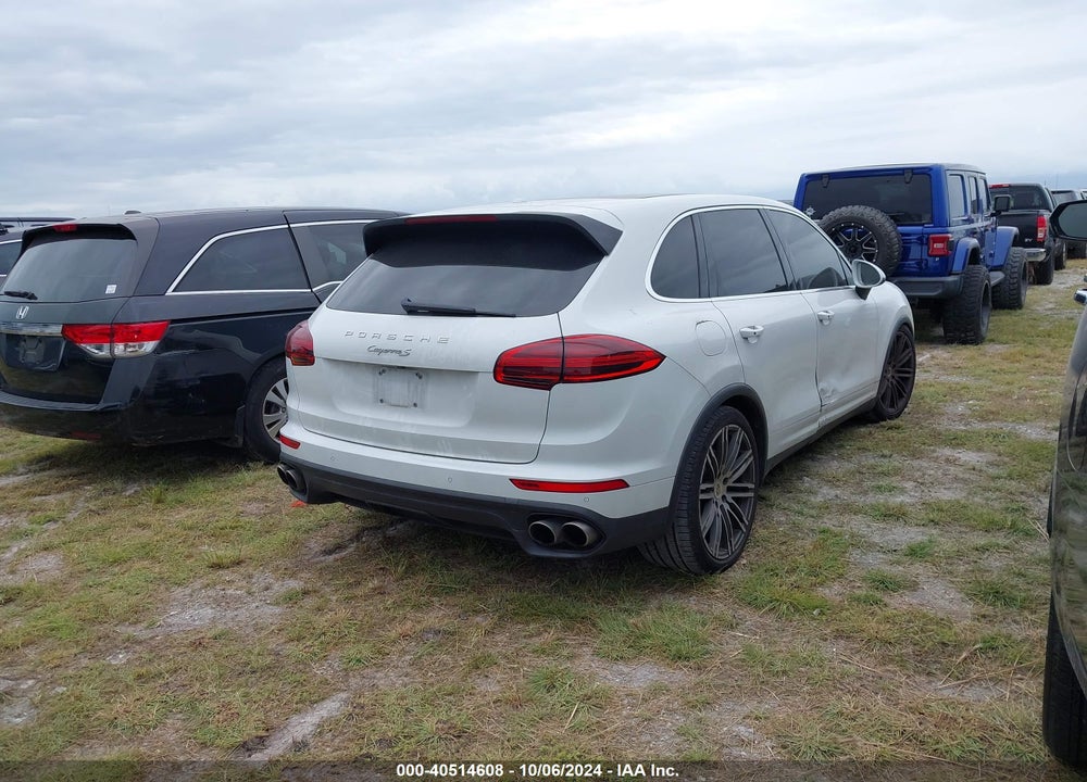 2015 PORSCHE CAYENNE S VIN: WP1AB2A25FLA59903