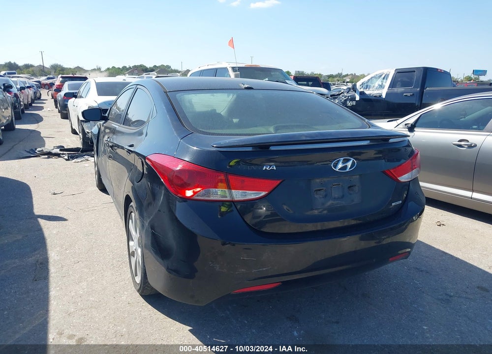 2011 HYUNDAI ELANTRA LIMITED (ULSAN PLANT) VIN: KMHDH4AE3BU102847