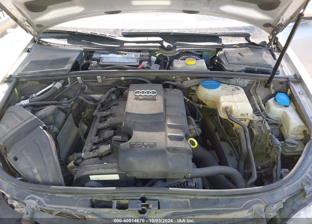 2008 AUDI A4 2.0T VIN: WAUAF78E28A008616