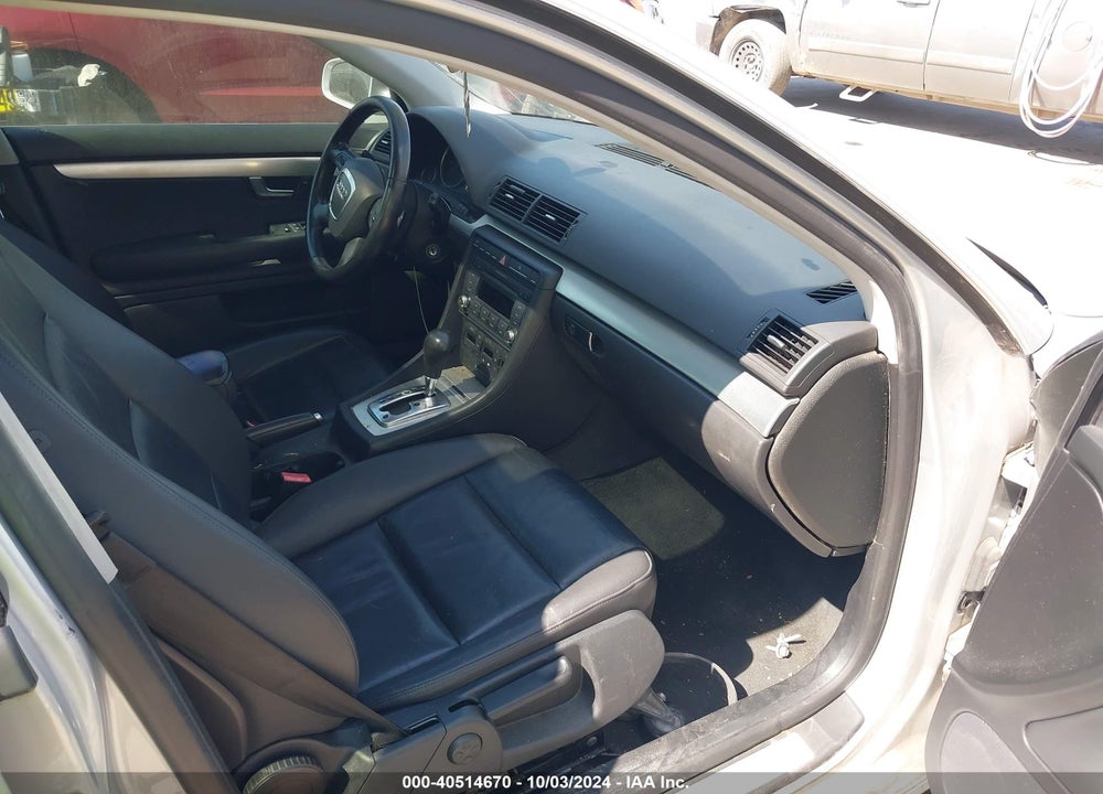 2008 AUDI A4 2.0T VIN: WAUAF78E28A008616