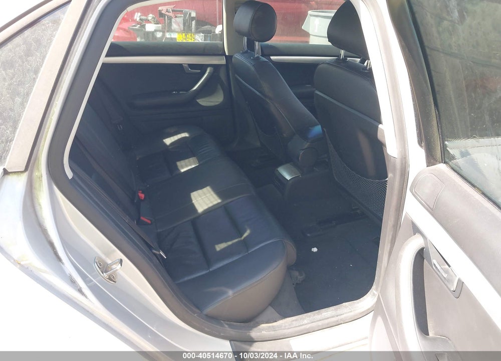 2008 AUDI A4 2.0T VIN: WAUAF78E28A008616