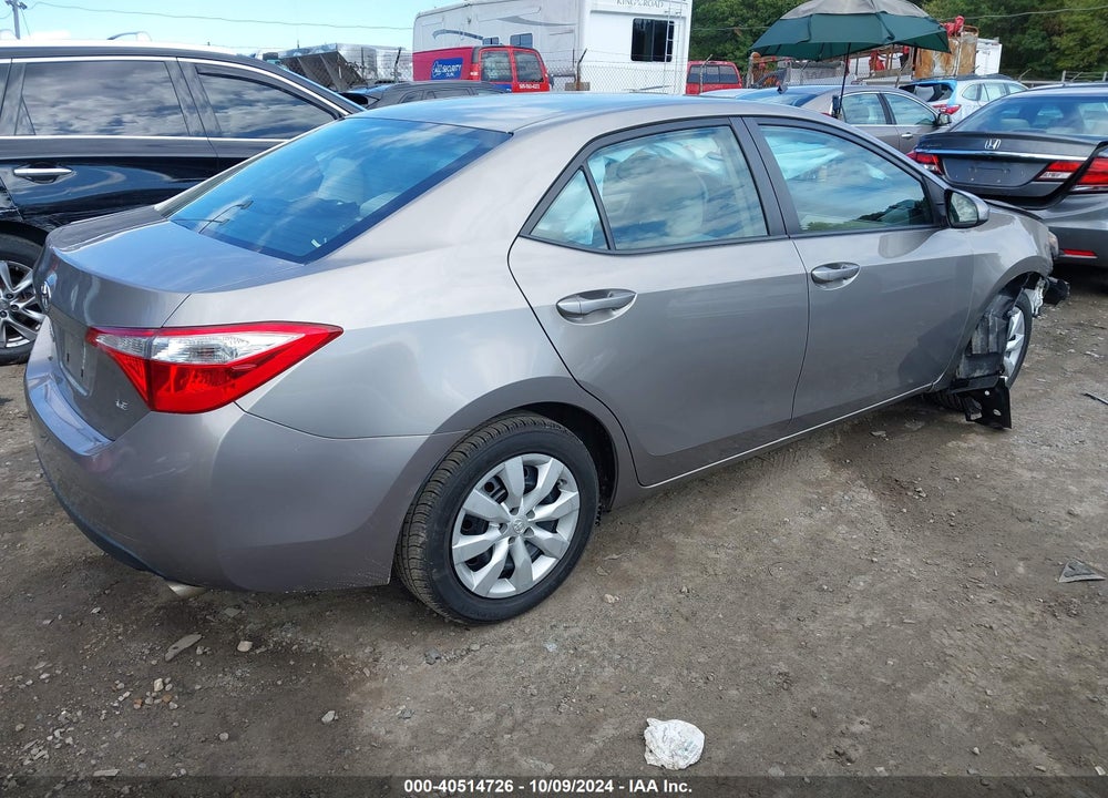 2015 TOYOTA COROLLA LE VIN: 2T1BURHE7FC241344