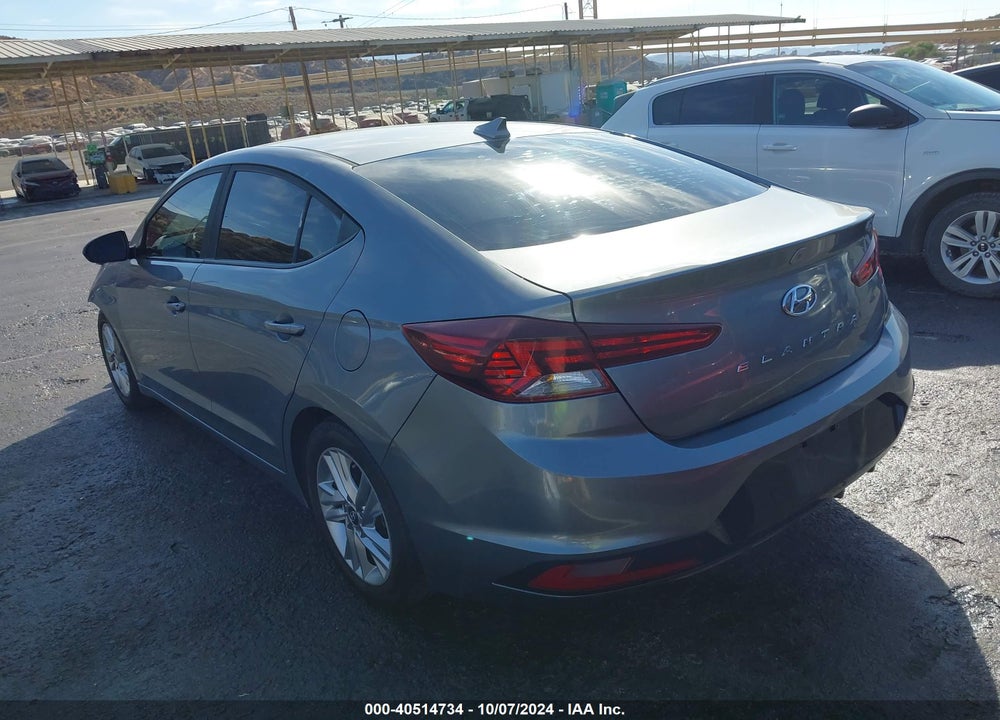 2019 HYUNDAI ELANTRA SEL VIN: KMHD84LF3KU743051