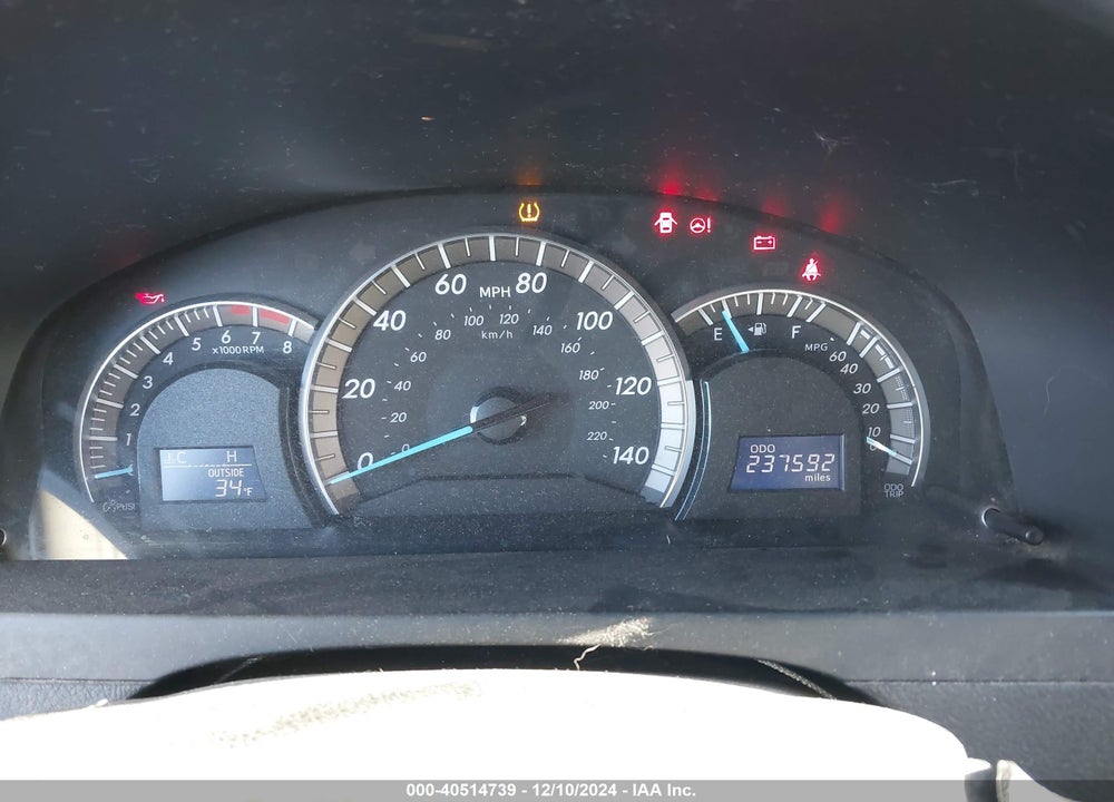 2012 TOYOTA CAMRY VIN: 4T1BF1FK0CU564679