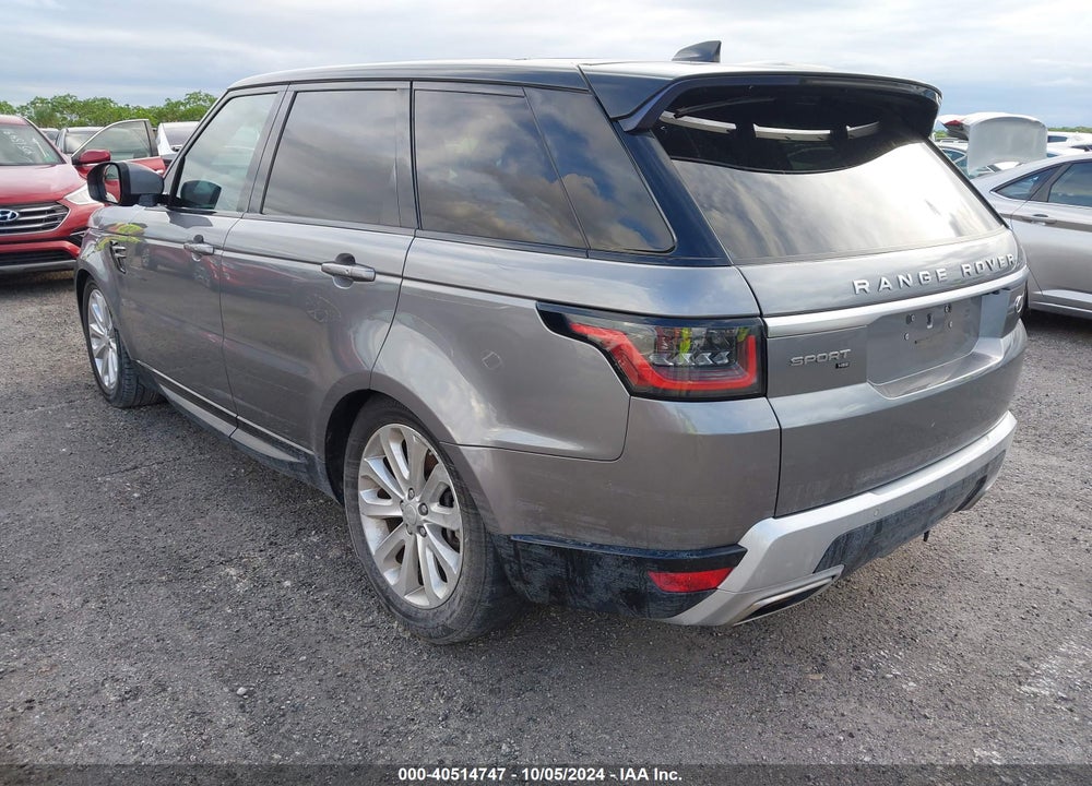 2020 LAND ROVER RANGE ROVER SPORT HSE MHEV VIN: SALWR2SU2LA879777