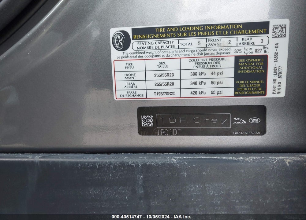 2020 LAND ROVER RANGE ROVER SPORT HSE MHEV VIN: SALWR2SU2LA879777