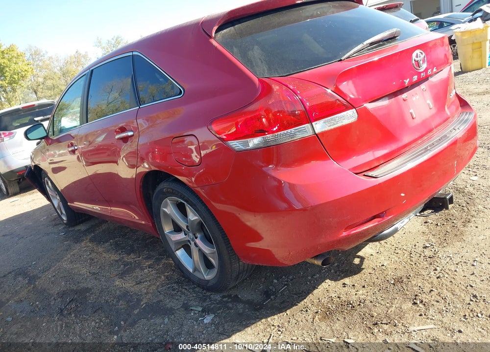 2012 TOYOTA VENZA XLE V6 VIN: 4T3BK3BB6CU068967