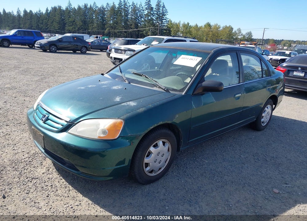 2002 HONDA CIVIC LX VIN: 2HGES16532H542184