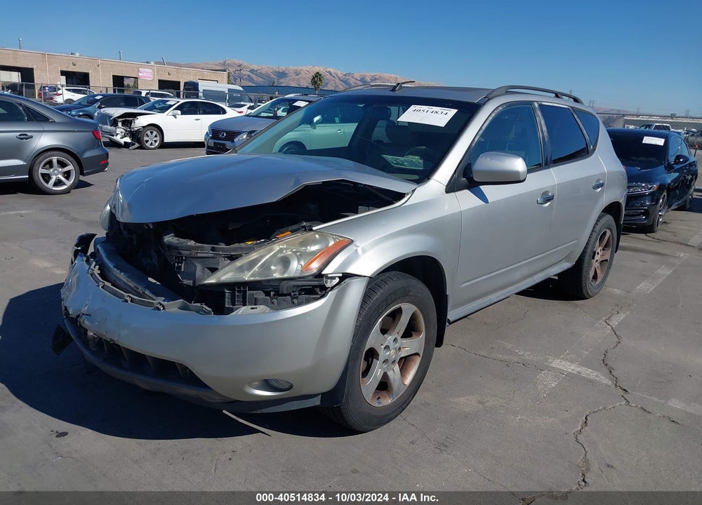 2005 NISSAN MURANO SL VIN: JN8AZ08T85W313783